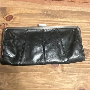Kenneth Cole Black Leather Clutch